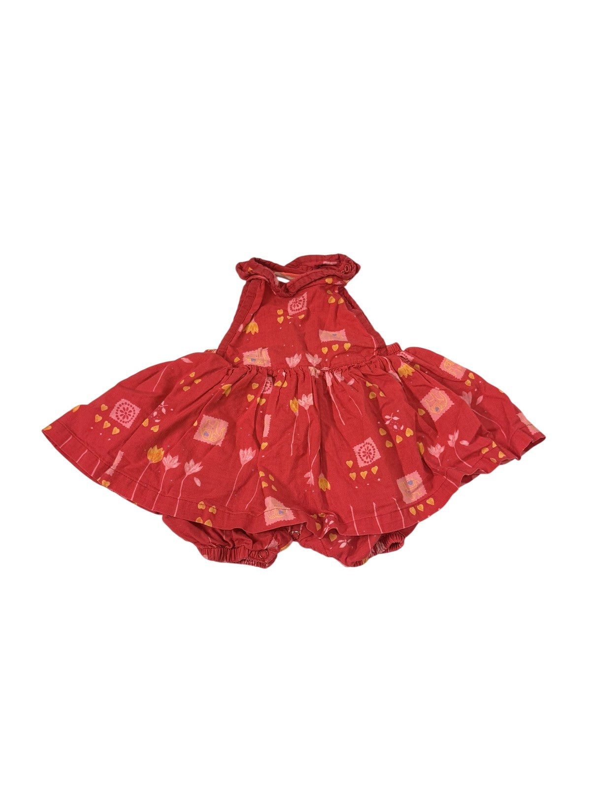 Girl Power Elephant Print Romper 12M