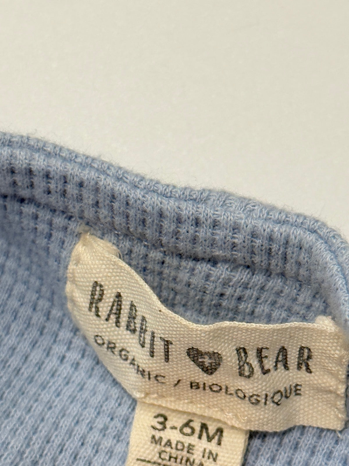 Rabbit + Bear Organic Waffle Knit Overalls 3-6M