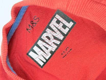 M&S Marvel Puffy Spider-Man Hero Power T-Shirt 4-5Y