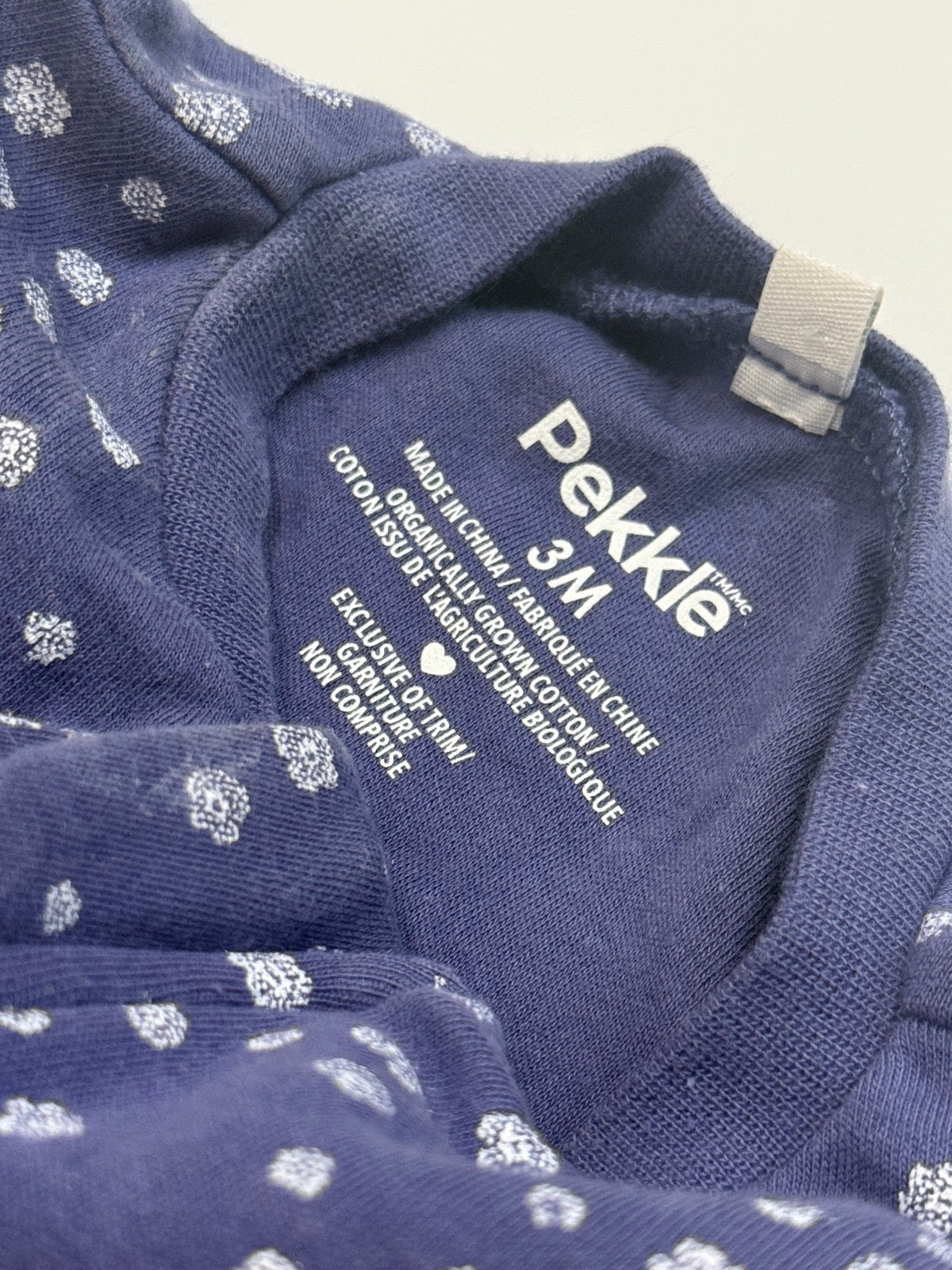 Pekkle Floral Footed Sleeper 3M
