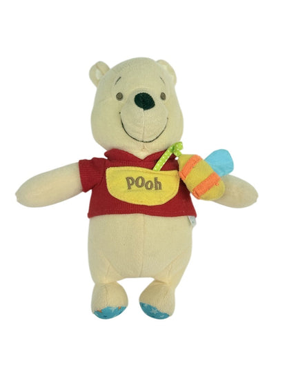 Disney Winnie the Pooh Baby Rattle Plush with Honey Pot