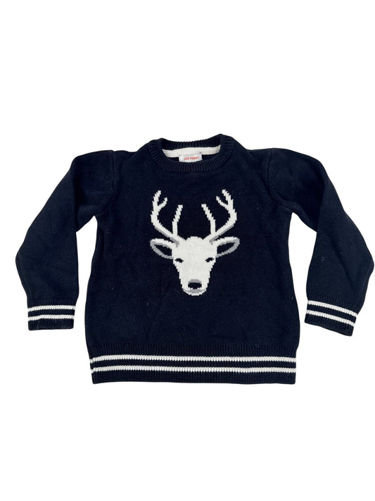 Joe Fresh Navy Reindeer Sweater Size 3T