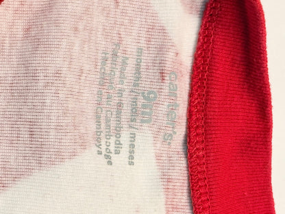Carter's Red Heart Footed Sleeper 9M