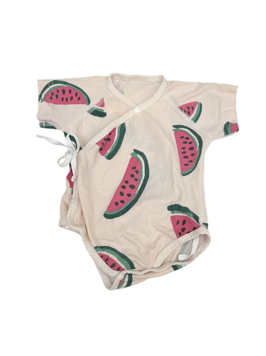 Yingzi Watermelon Print Wrap Bodysuit 3M