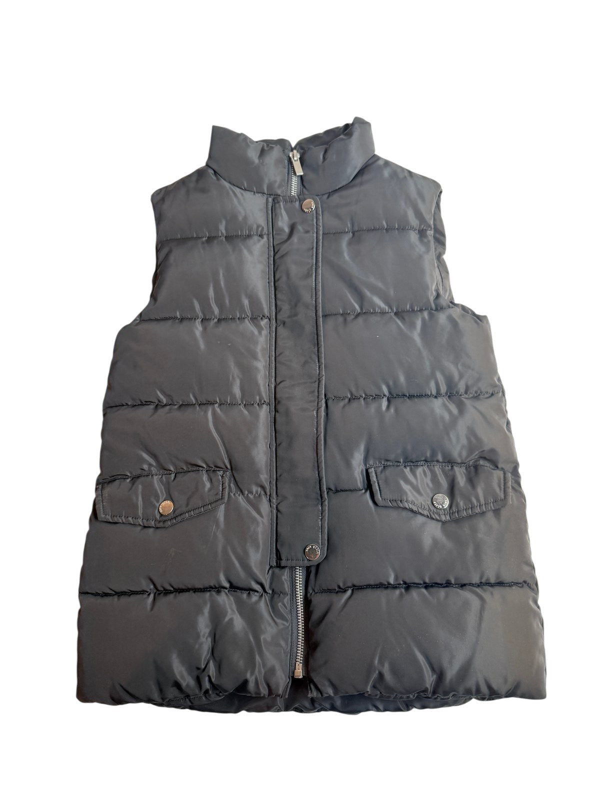 Zara Girls Black Puffer Vest Size 7/8