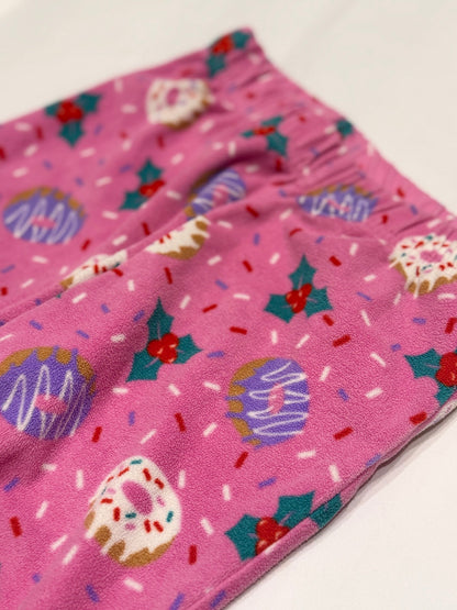 Joe Fresh Kids Christmas Donut Fleece Pants 6Y