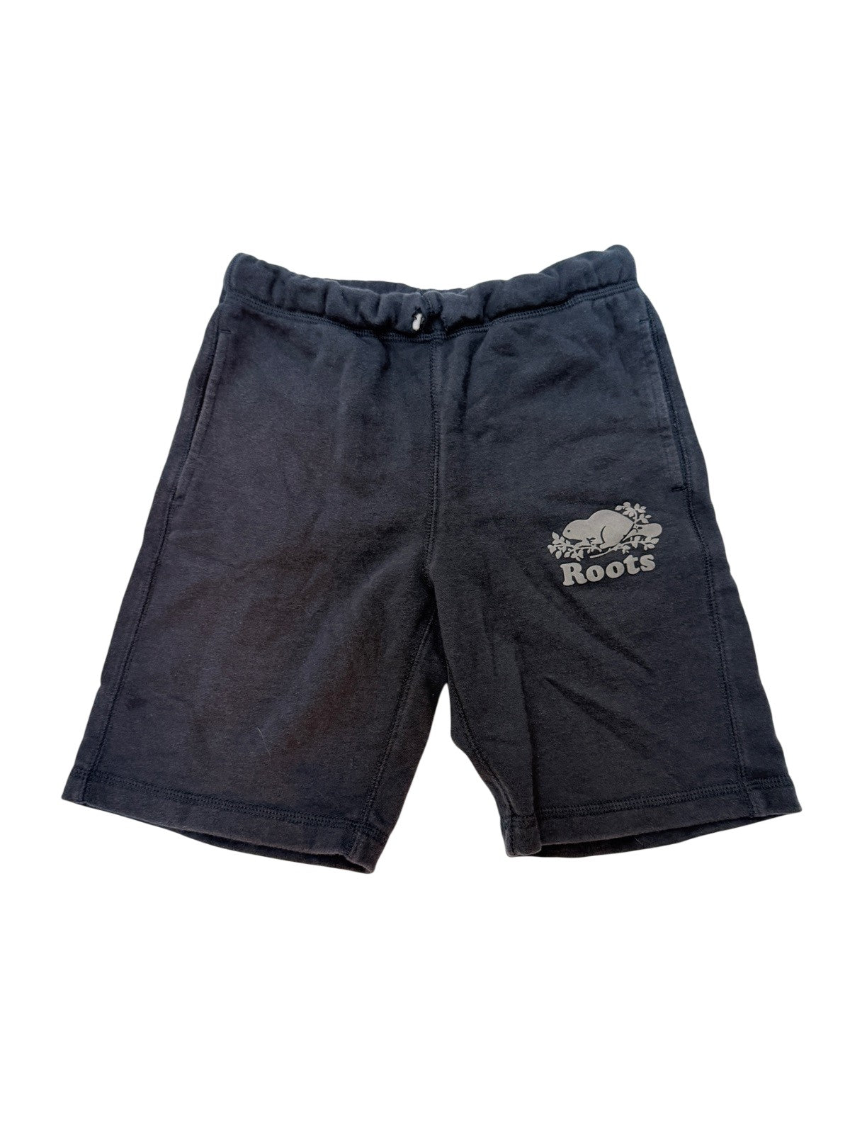 Roots Kids Black Sweat Shorts Size 8