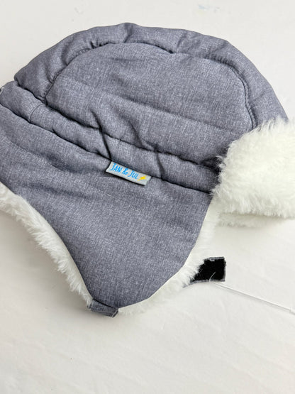 Jan & Jul Gray Trapper Hat Size M