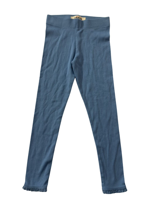 Mini Boden Blue Ribbed Leggings Size 6-7Y