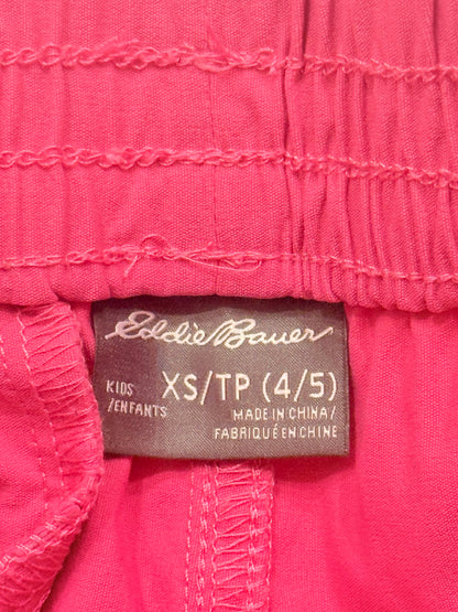 Eddie Bauer Pink Cargo Shorts Size 4/5