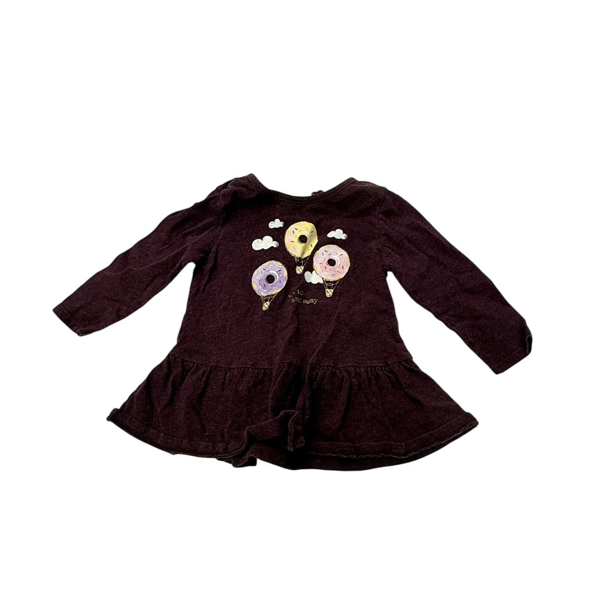 George Donut Balloon Print Dress 6-12M