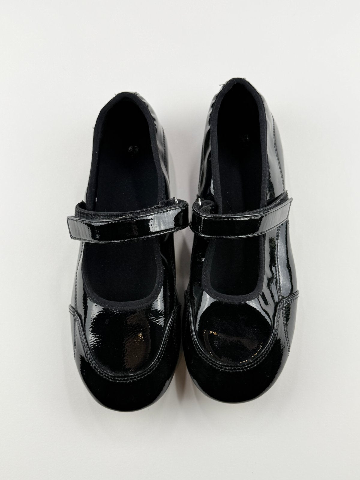 Zara Black Patent Mary Jane Shoes EU 37