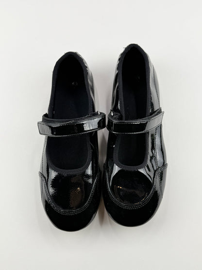 Zara Black Patent Mary Jane Shoes EU 37
