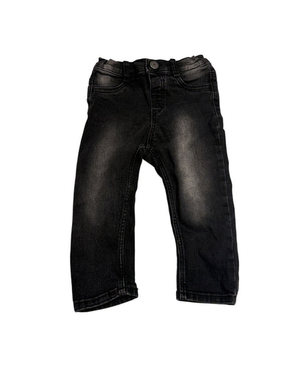 H&M Black Washed Slim Jeans 18m