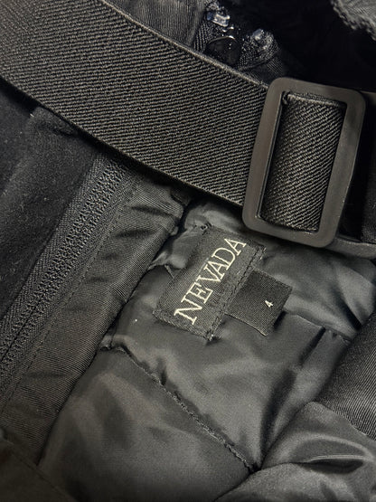 Nevada Black Insulated Snow Pants with Suspenders – Size 4
