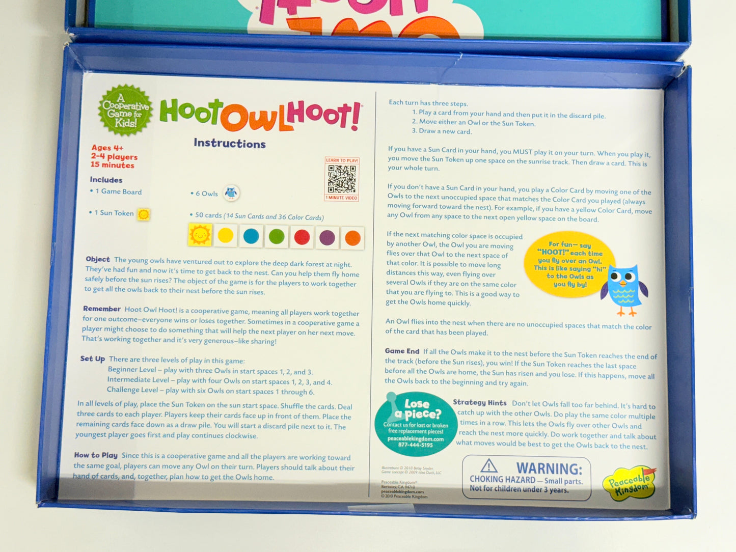 Hibou Chouette Chouette ! Jeu de Société Coopératif pour Enfants