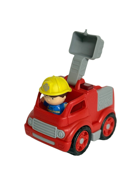 Fire Truck With Firefighter