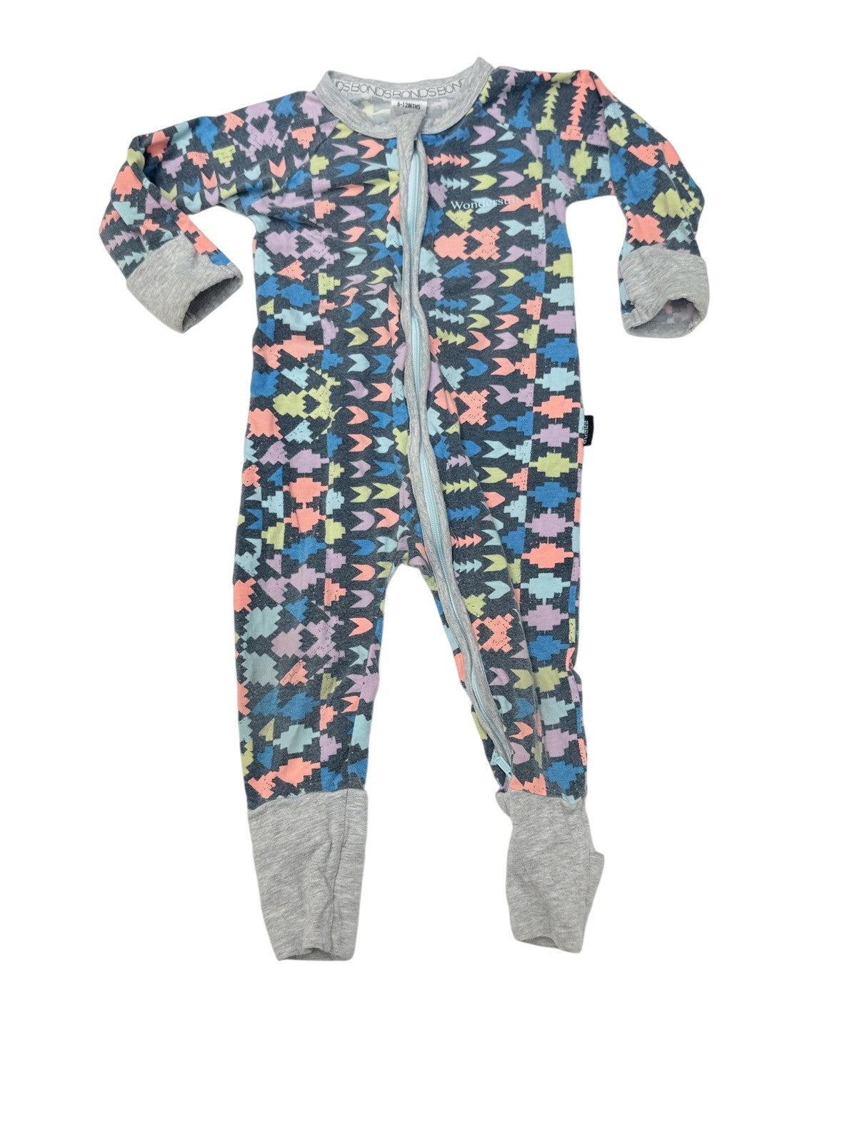 Bonds Wondersuit Aztec Print Sleeper 6-12M
