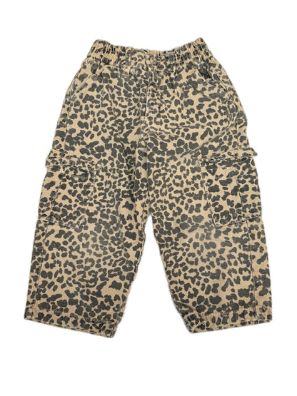 Zara Leopard Print Cargo Pants Size 4