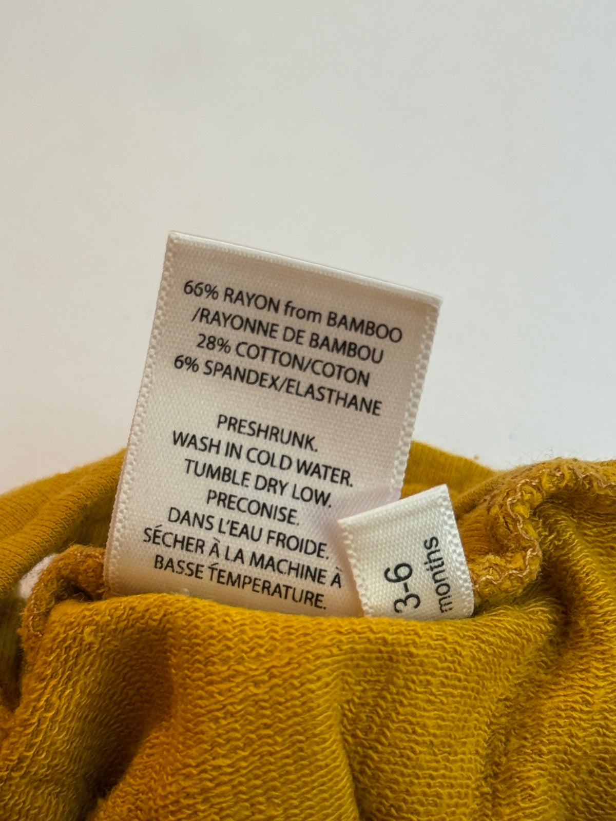 Sloane West Mustard Romper 3-6m