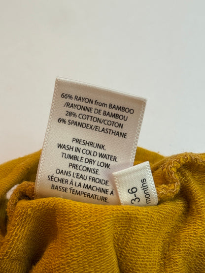 Sloane West Mustard Romper 3-6m