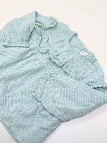 Zara Light Blue Ruffle Blouse 2-3Y