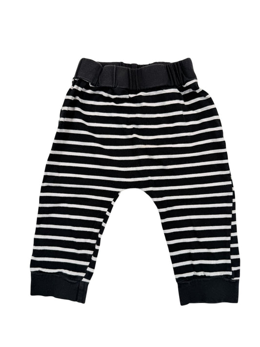 Black & White Striped Harem Pants 6M