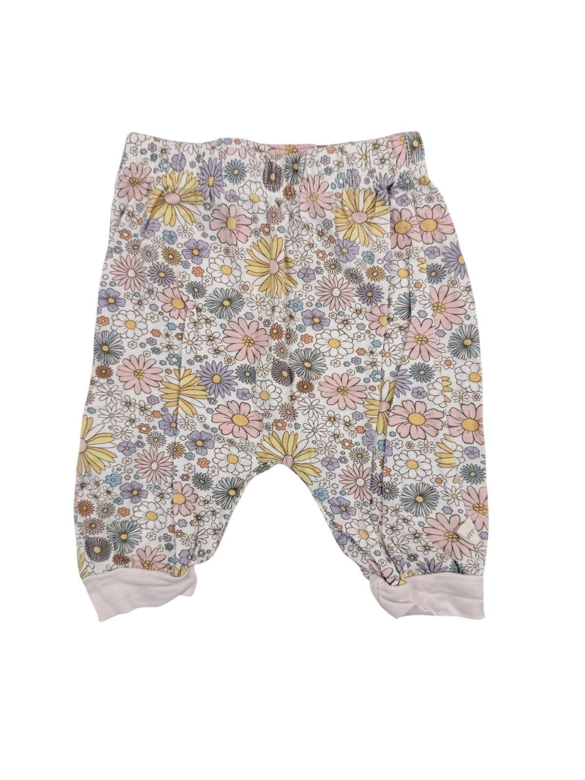 Milkberry Floral Harem Pants 0-3M