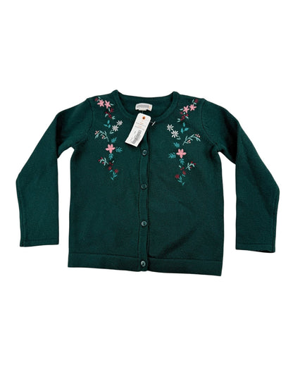 NWT - Gymboree Baby Green Embroidered Cardigan 2T