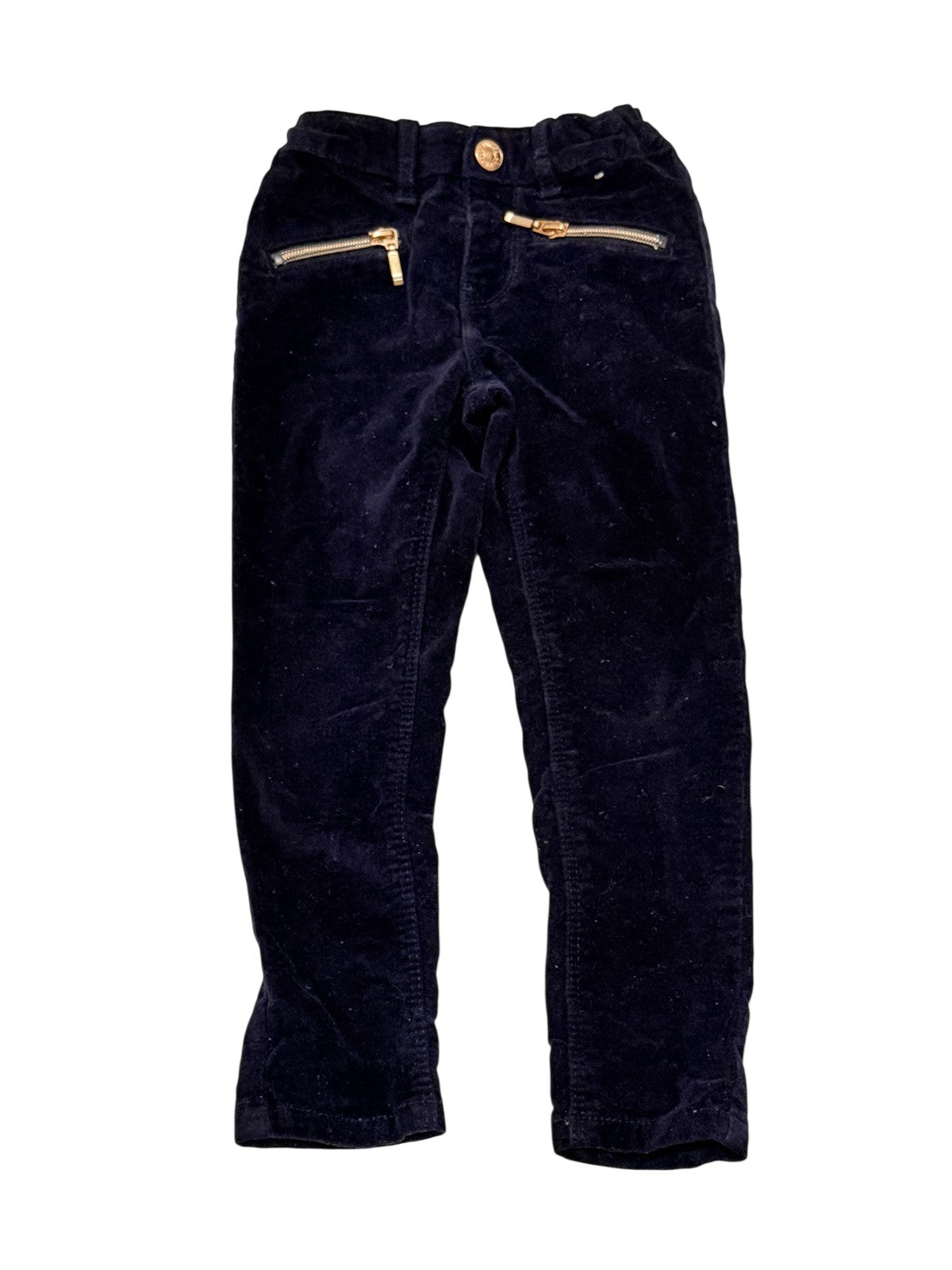 Denim Co Navy Corduroy Skinny Pants 3-4Y