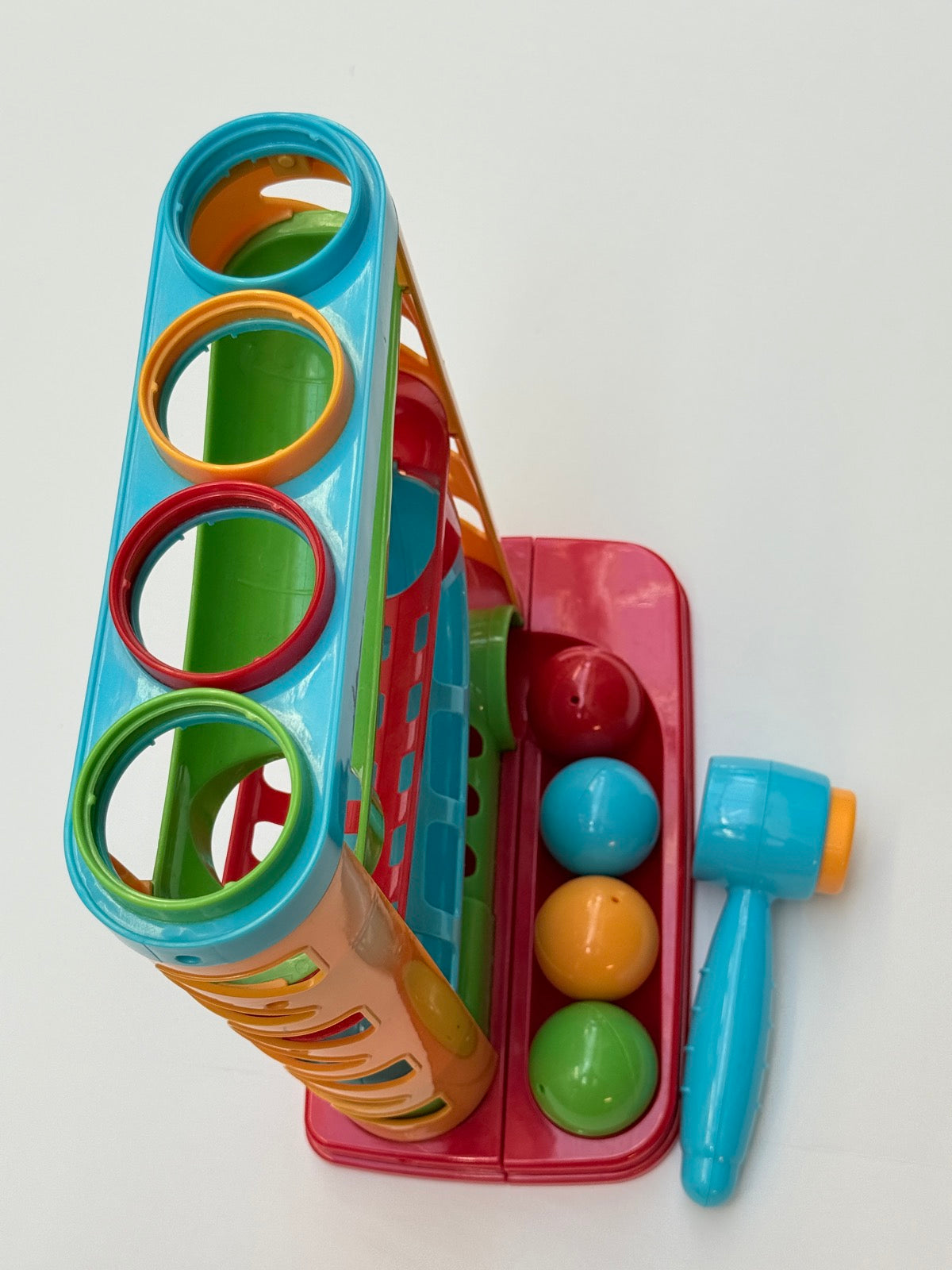 Pound A Ball Roll Tower Toy with Hammer