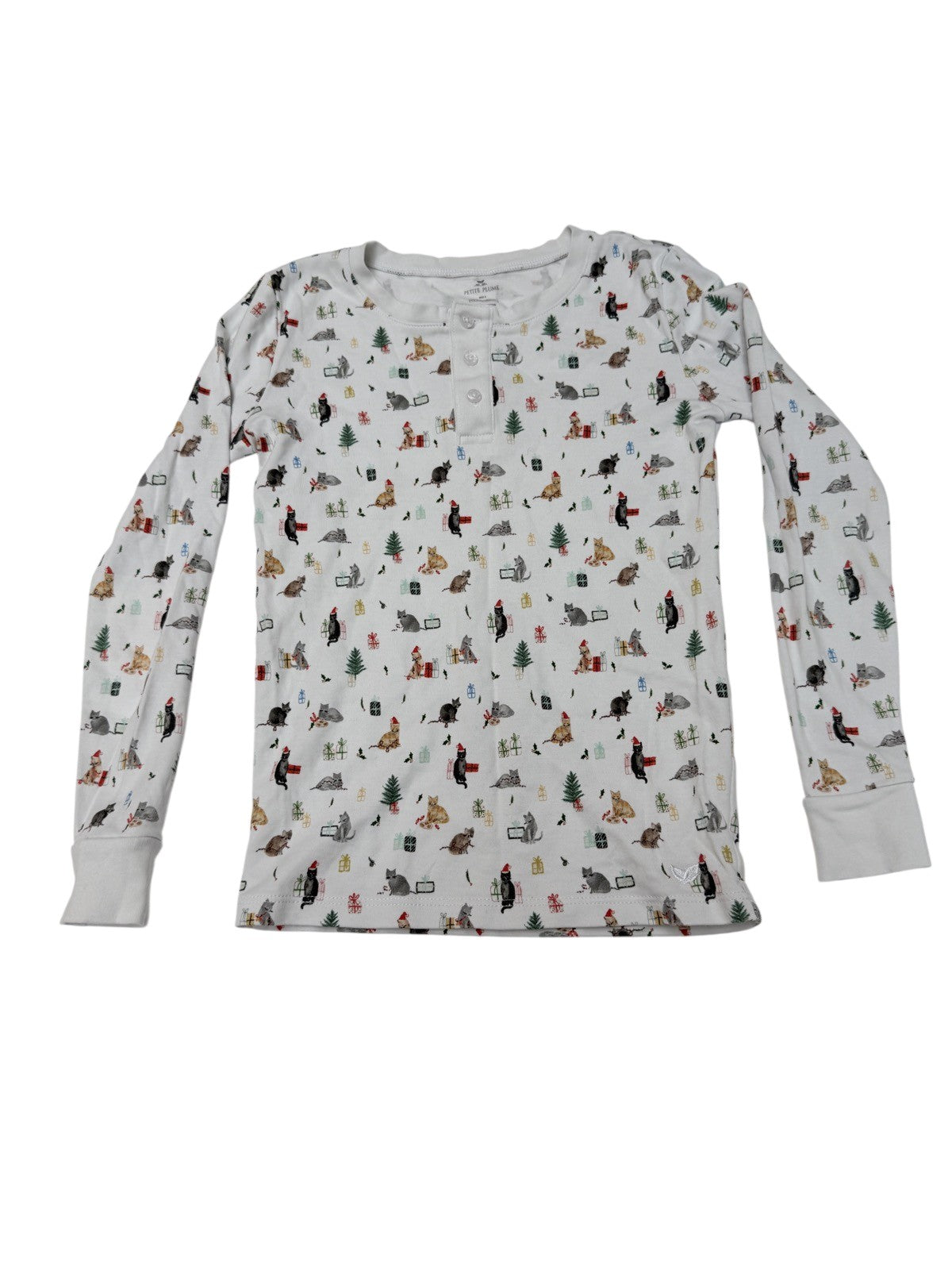 Petite Plume Cat Christmas Pajama Set Size 8