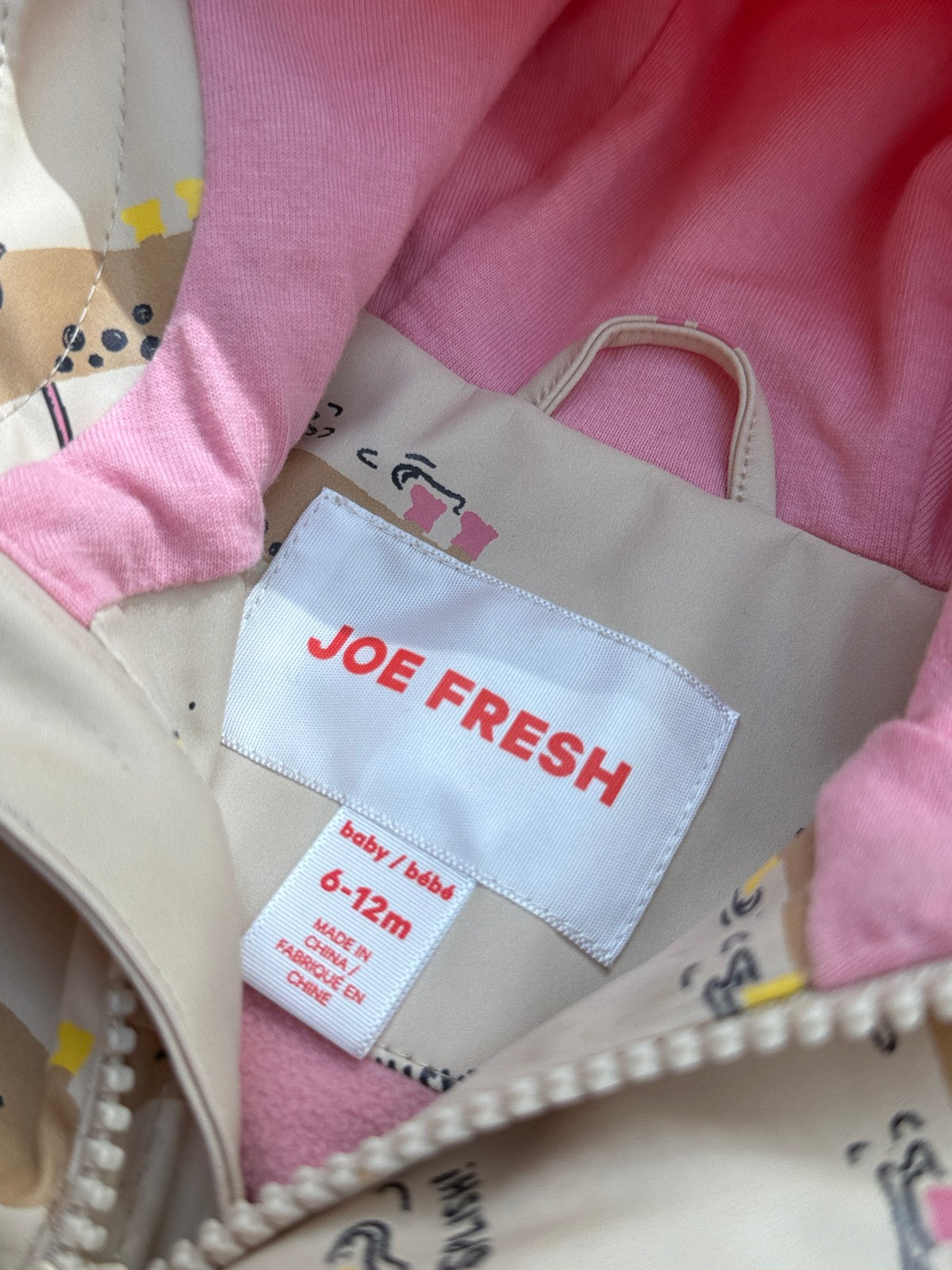 Joe Fresh Dachshund Rain Jacket 6-12m