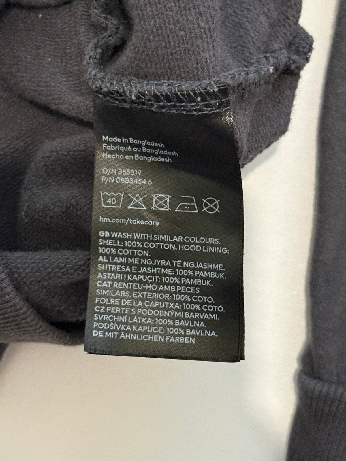 H&M Gray Zip Hoodie Jogger Set 18M