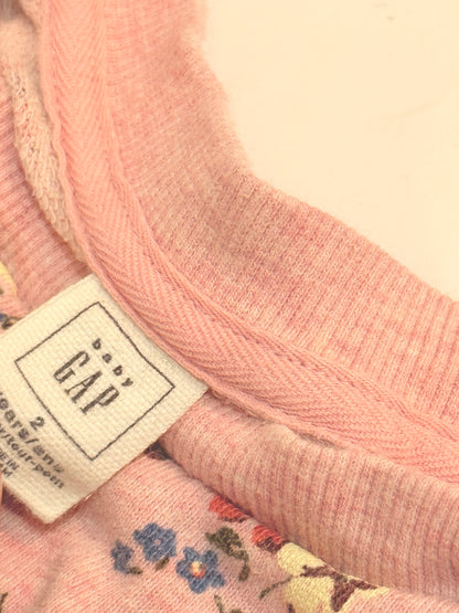 Baby Gap Floral Pink Sweatshirt 2T