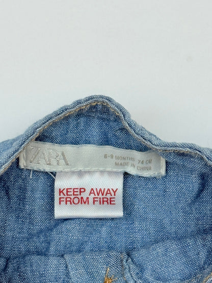 Zara Chambray Button Shirt 6-9M