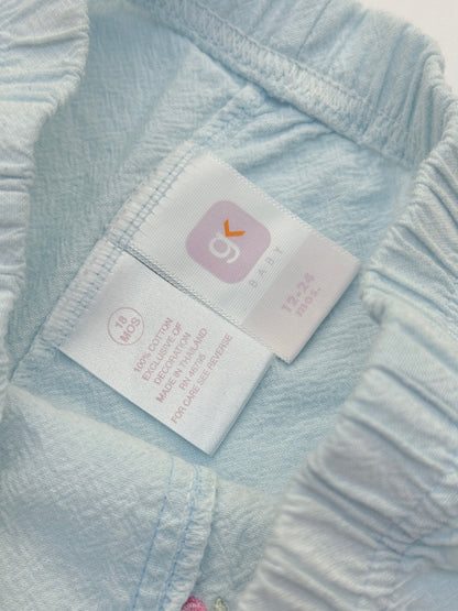 Gap Baby Cherry Embroidered Shorts 18M