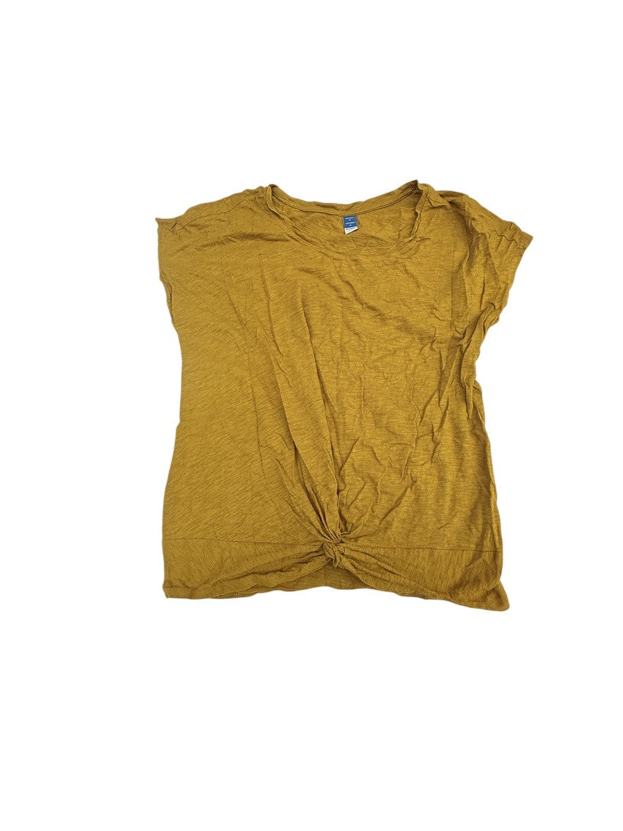Old Navy Maternity Mustard Knot Top M
