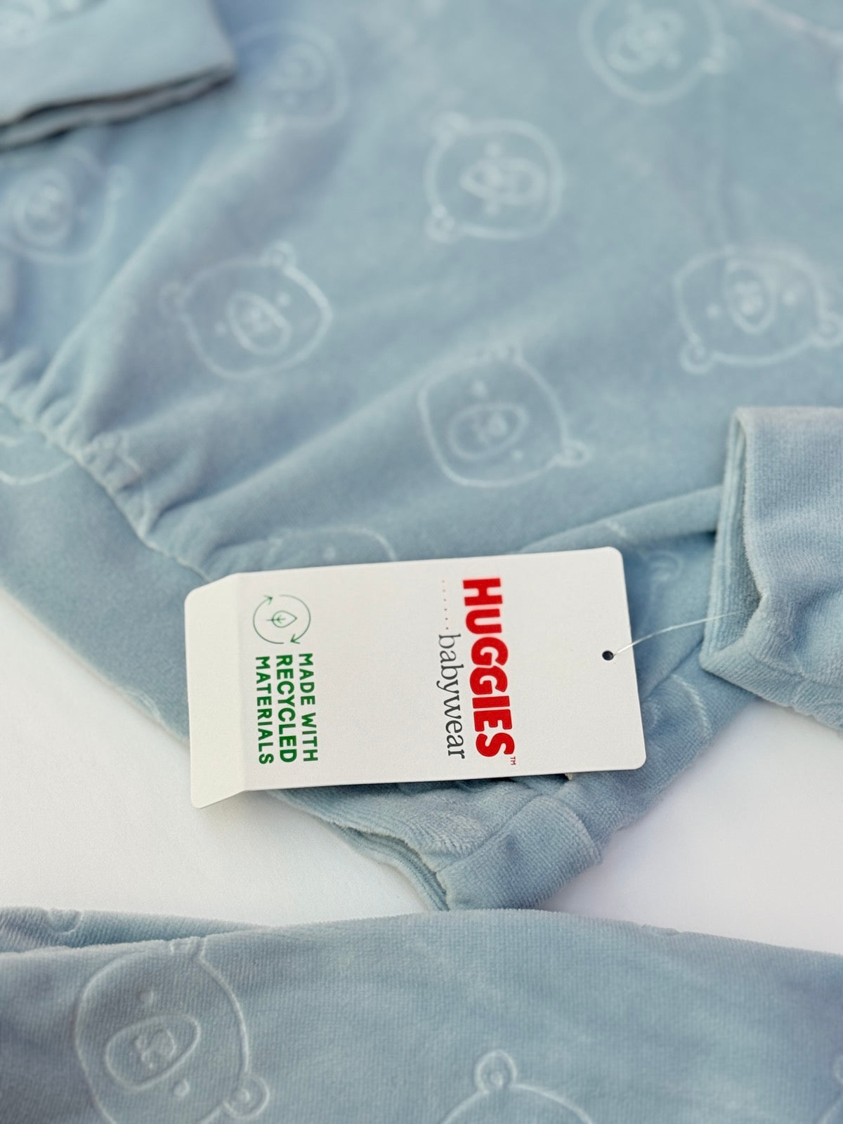 Huggies Babywear Blue Velour 2-Piece Set 6M