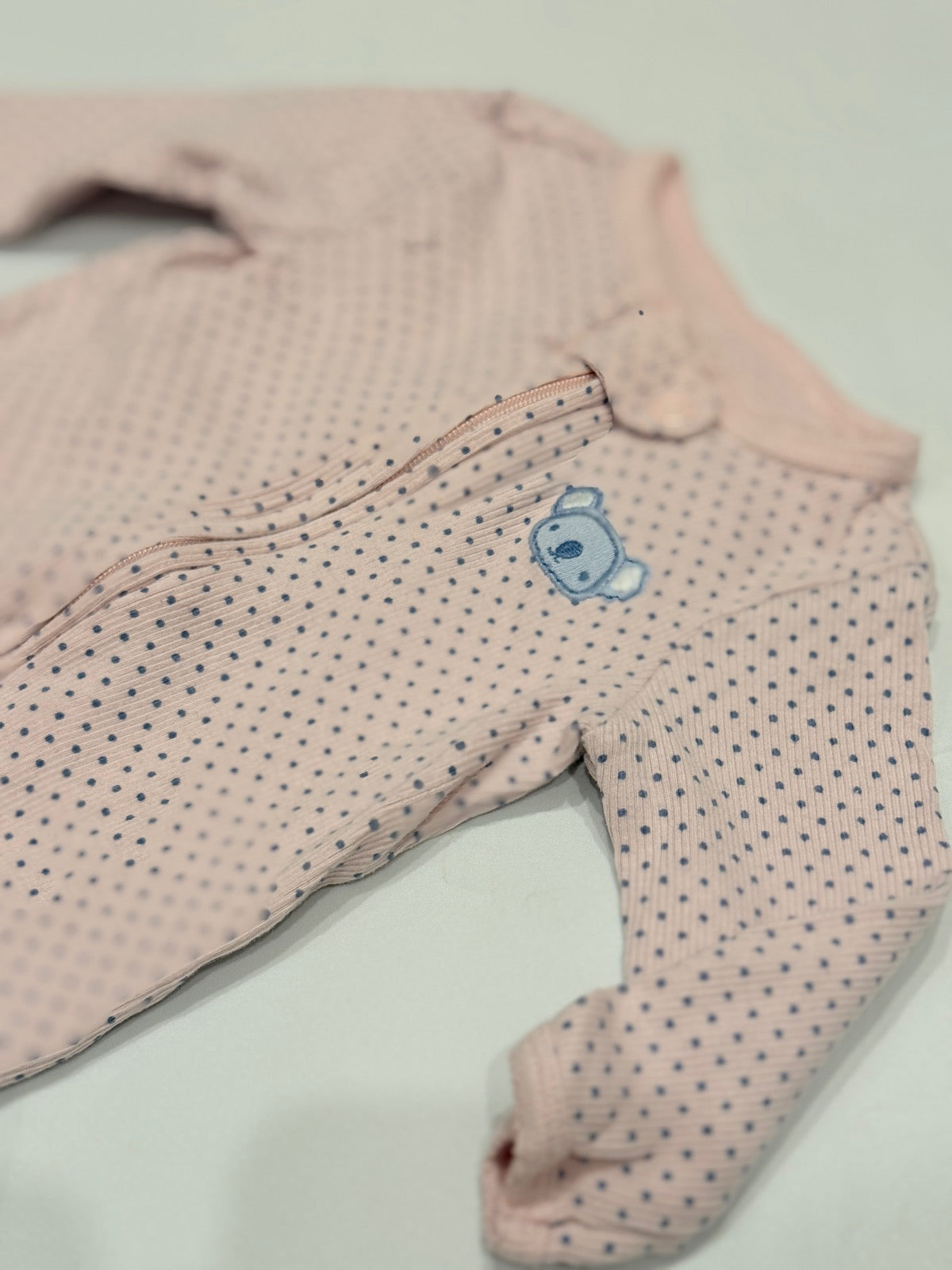 Carter's Pink Dot Koala Footed Sleeper 3M