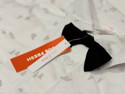 Joe Fresh Bear Print Shirt & Bow Tie Set 7-8