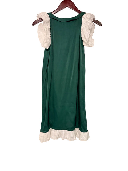 NWT La Mimiland Chemise de nuit bordée d'œillets verts 7-8 ans