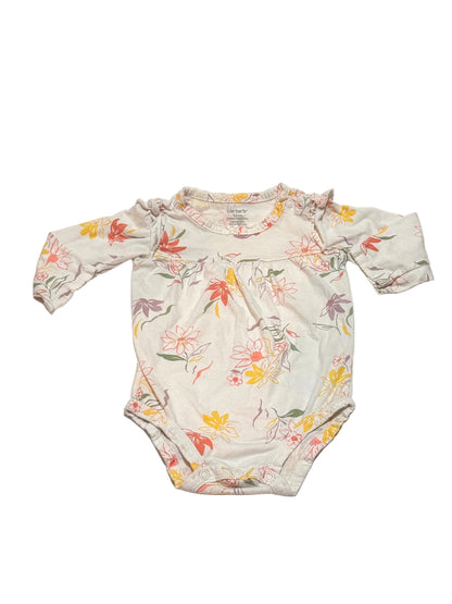 Carter's Floral Long Sleeve Bodysuit 12m