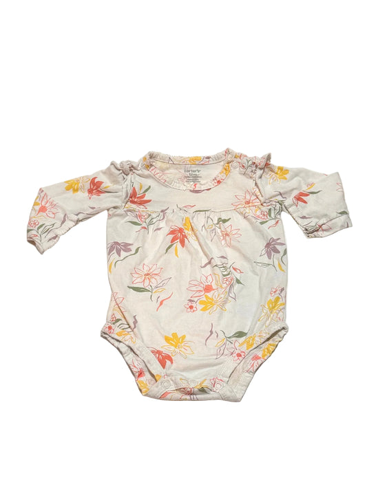 Carter's Floral Long Sleeve Bodysuit 12m