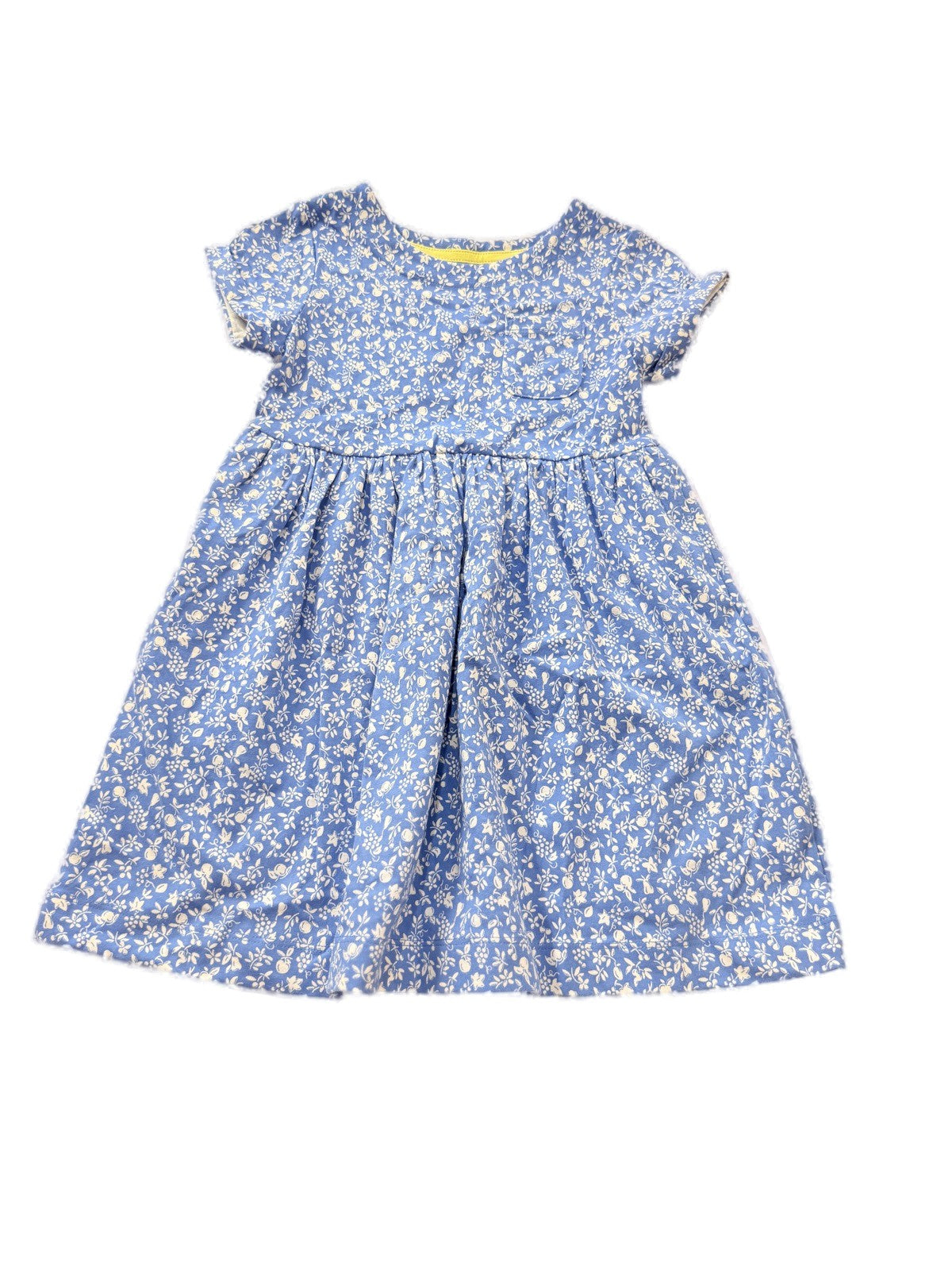 Mini Boden Floral Blue Dress 4-5Y