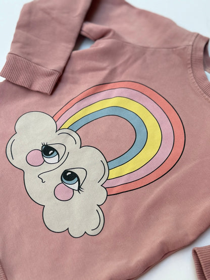 Dear Sophie Rainbow Cloud Sweatshirt 2-4y