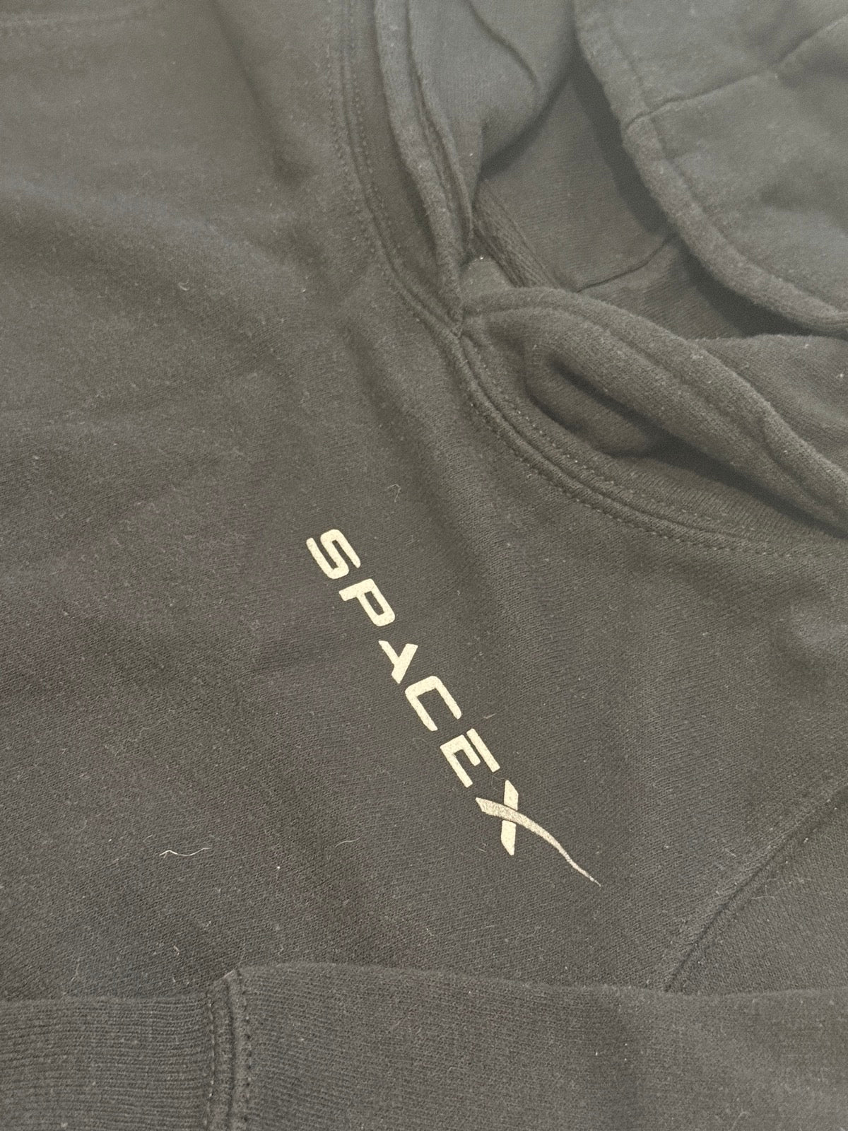 SpaceX Kids Pullover Hoodie Black Size M