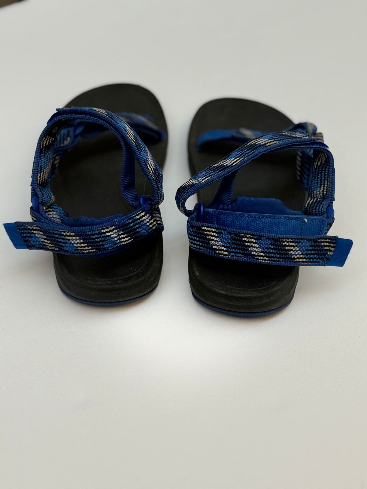 Teva Hurricane Sandals Blue Plaid Kids Size US4