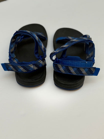 Teva Hurricane Sandals Blue Plaid Kids Size US4