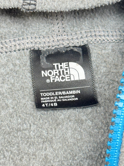 The North Face Gray Fleece Hoodie 4T